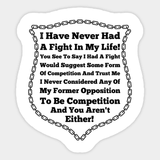 No Competition Sticker